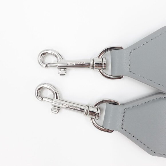 Marc Jacobs Women's The Messenger Saddle Bag Small In Leather Gray OS - Picture 9 of 14